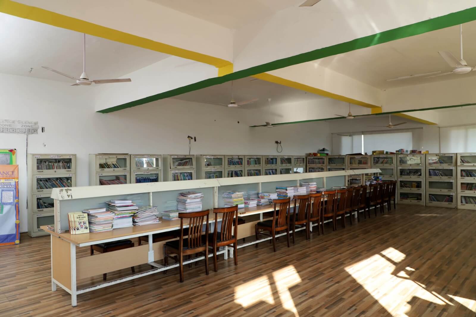 AIS library — students reading and researching